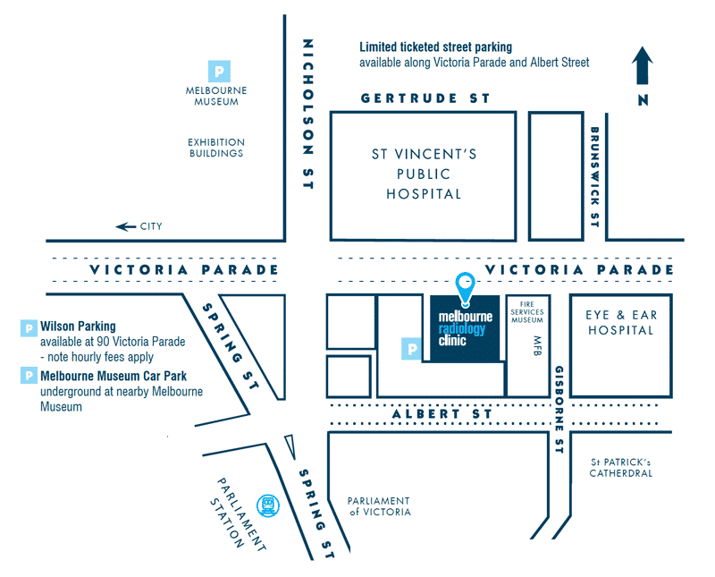 Melbourne Radiology Clinic - Ground Floor, 3-6/100 Victoria Parade, EAST MELBOURNE VIC 3002